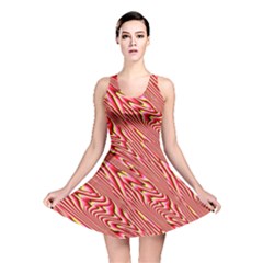 Abstract Neutral Pattern Reversible Skater Dress