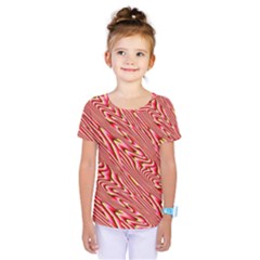 Abstract Neutral Pattern Kids  One Piece Tee