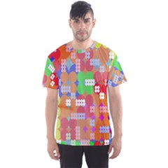 Abstract Polka Dot Pattern Digitally Created Abstract Background Pattern With An Urban Feel Men s Sport Mesh Tee