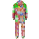 Abstract Polka Dot Pattern Digitally Created Abstract Background Pattern With An Urban Feel Hooded Jumpsuit (Men)  View2