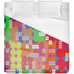 Abstract Polka Dot Pattern Digitally Created Abstract Background Pattern With An Urban Feel Duvet Cover (king Size)