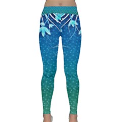 Floral 2d Illustration Background Classic Yoga Leggings