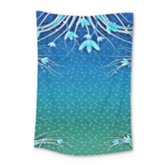 Floral 2d Illustration Background Small Tapestry