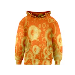 Retro Orange Circle Background Abstract Kids  Pullover Hoodie by Nexatart