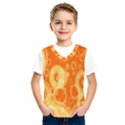 Retro Orange Circle Background Abstract Kids  SportsWear View1