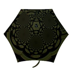 Dark Portal Fractal Esque Background Mini Folding Umbrellas