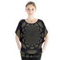 Dark Portal Fractal Esque Background Blouse View1