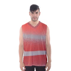 Orange Stripes Colorful Background Textile Cotton Cloth Pattern Stripes Colorful Orange Neo Men s Basketball Tank Top by Nexatart