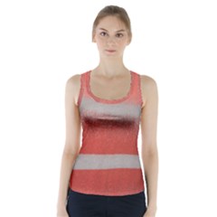 Orange Stripes Colorful Background Textile Cotton Cloth Pattern Stripes Colorful Orange Neo Racer Back Sports Top