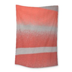 Orange Stripes Colorful Background Textile Cotton Cloth Pattern Stripes Colorful Orange Neo Small Tapestry