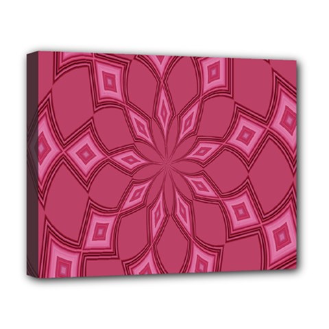 Fusia Abstract Background Element Diamonds Deluxe Canvas 20  X 16   by Nexatart