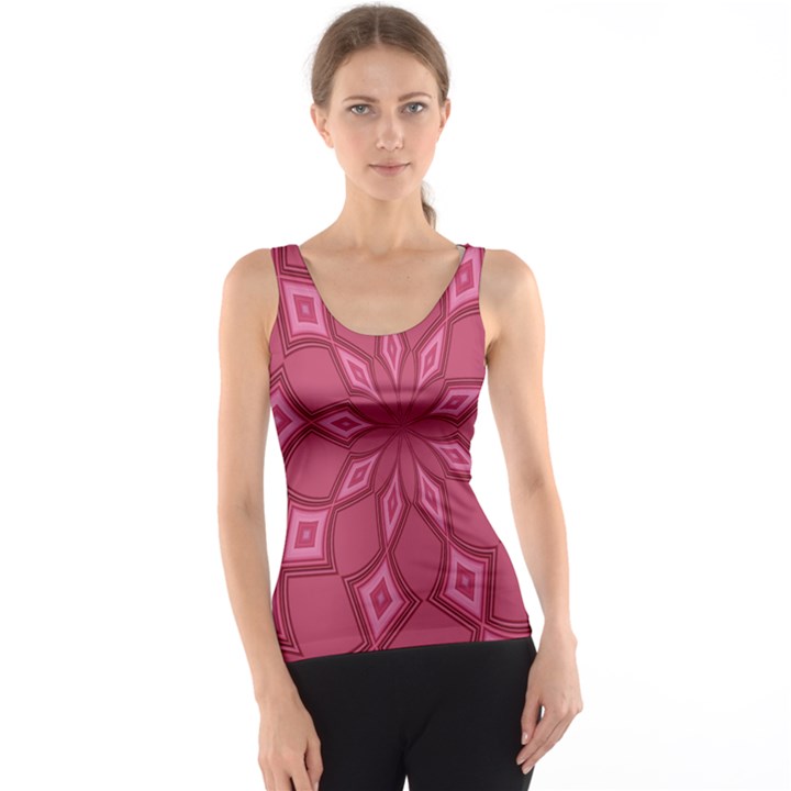 Fusia Abstract Background Element Diamonds Tank Top