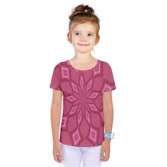 Fusia Abstract Background Element Diamonds Kids  One Piece Tee