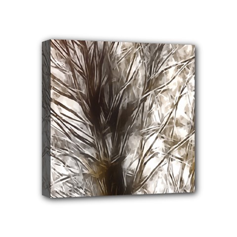 Tree Art Artistic Tree Abstract Background Mini Canvas 4  X 4  by Nexatart