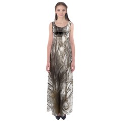 Tree Art Artistic Tree Abstract Background Empire Waist Maxi Dress by Nexatart