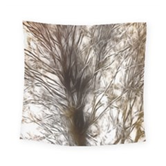 Tree Art Artistic Tree Abstract Background Square Tapestry (small)