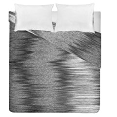 Rectangle Abstract Background Black And White In Rectangle Shape Duvet Cover Double Side (queen Size)