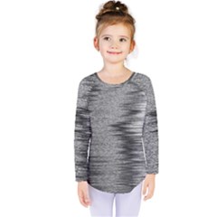 Rectangle Abstract Background Black And White In Rectangle Shape Kids  Long Sleeve Tee