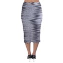 Rectangle Abstract Background Black And White In Rectangle Shape Velvet Midi Pencil Skirt View2