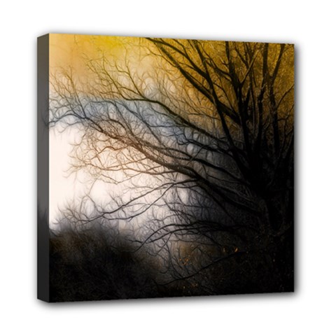 Tree Art Artistic Abstract Background Mini Canvas 8  X 8  by Nexatart