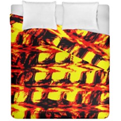 Yellow Seamless Abstract Brick Background Duvet Cover Double Side (california King Size) by Nexatart