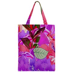 Abstract Design With Hummingbirds Zipper Classic Tote Bag by Nexatart