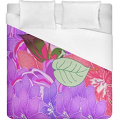 Abstract Design With Hummingbirds Duvet Cover (king Size)