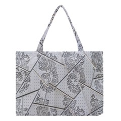 The Abstract Design On The Xuzhou Art Museum Medium Tote Bag by Nexatart