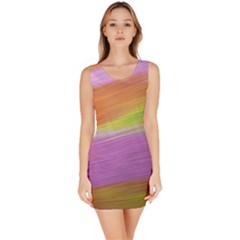 Metallic Brush Strokes Paint Abstract Texture Sleeveless Bodycon Dress by Nexatart