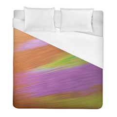 Metallic Brush Strokes Paint Abstract Texture Duvet Cover (full/ Double Size) by Nexatart