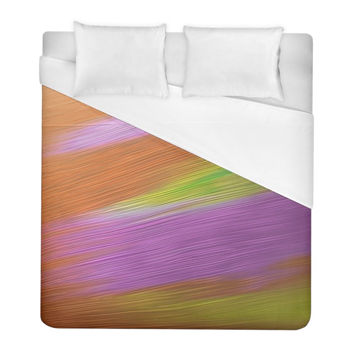 Metallic Brush Strokes Paint Abstract Texture Duvet Cover (Full/ Double Size)