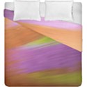 Metallic Brush Strokes Paint Abstract Texture Duvet Cover Double Side (King Size) View1