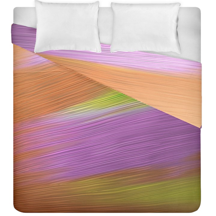 Metallic Brush Strokes Paint Abstract Texture Duvet Cover Double Side (King Size)