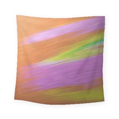 Metallic Brush Strokes Paint Abstract Texture Square Tapestry (small)