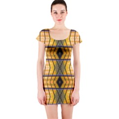 Light Steps Abstract Short Sleeve Bodycon Dress by Nexatart