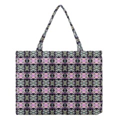 Colorful Pixelation Repeat Pattern Medium Tote Bag by Nexatart