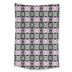 Colorful Pixelation Repeat Pattern Large Tapestry