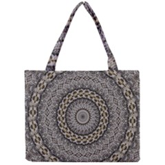 Celestial Pinwheel Of Pattern Texture And Abstract Shapes N Brown Mini Tote Bag by Nexatart