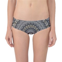 Celestial Pinwheel Of Pattern Texture And Abstract Shapes N Brown Classic Bikini Bottoms by Nexatart