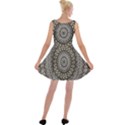 Celestial Pinwheel Of Pattern Texture And Abstract Shapes N Brown Velvet Skater Dress View2