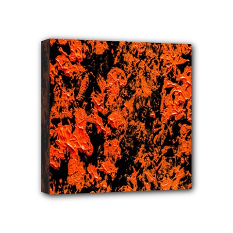 Abstract Orange Background Mini Canvas 4  x 4 