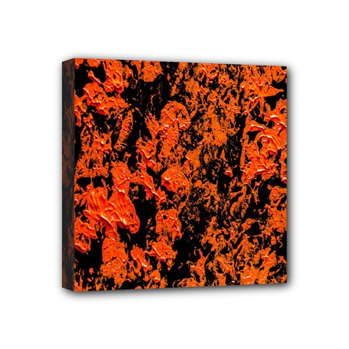 Abstract Orange Background Mini Canvas 4  x 4 