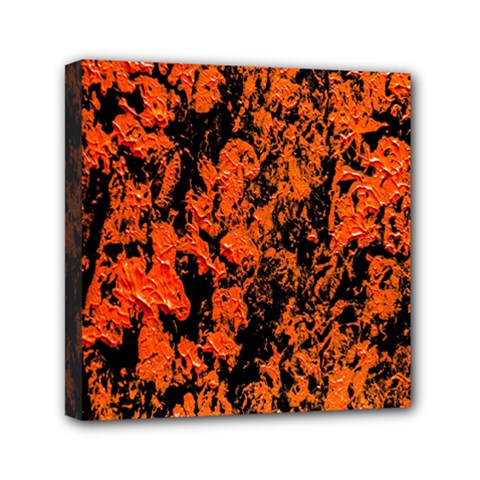 Abstract Orange Background Mini Canvas 6  x 6 