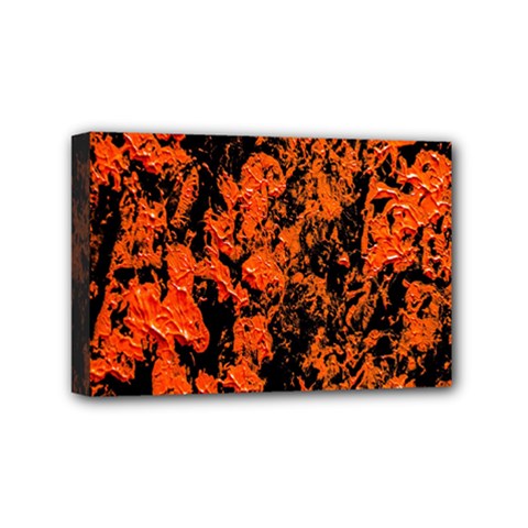 Abstract Orange Background Mini Canvas 6  x 4 