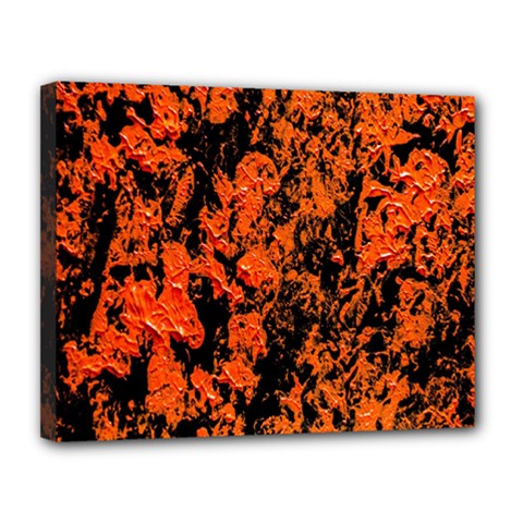 Abstract Orange Background Canvas 14  x 11 