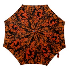 Abstract Orange Background Hook Handle Umbrellas (Medium)