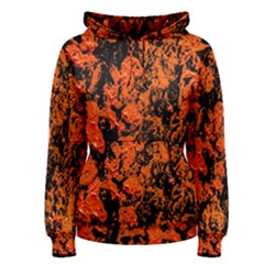 Abstract Orange Background Women s Pullover Hoodie