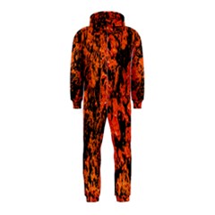 Abstract Orange Background Hooded Jumpsuit (kids) by Nexatart