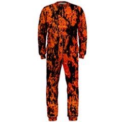 Abstract Orange Background OnePiece Jumpsuit (Men) 