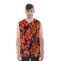 Abstract Orange Background Men s Basketball Tank Top